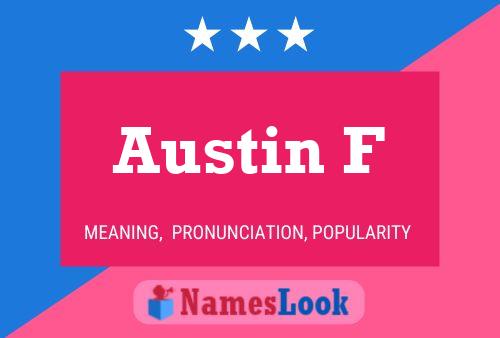 ملصق اسم Austin F