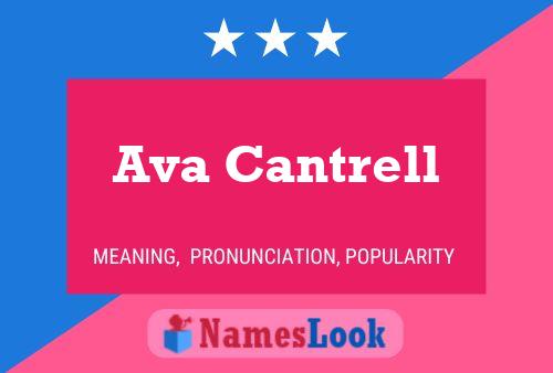 ملصق اسم Ava Cantrell