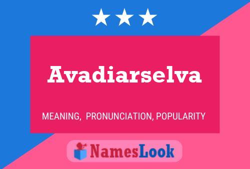 ملصق اسم Avadiarselva