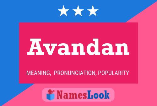 ملصق اسم Avandan