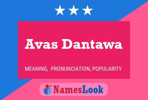 ملصق اسم Avas Dantawa