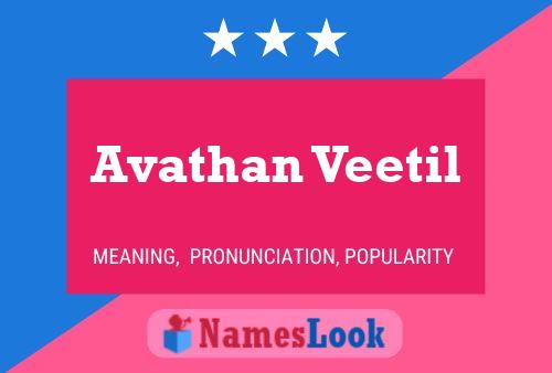 ملصق اسم Avathan Veetil