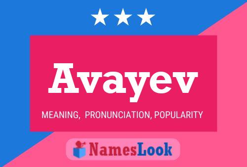 ملصق اسم Avayev