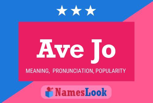 ملصق اسم Ave Jo