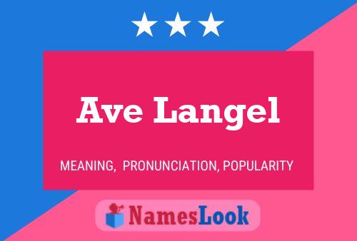 ملصق اسم Ave Langel