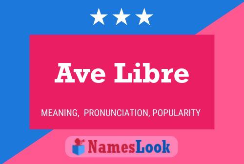 ملصق اسم Ave Libre