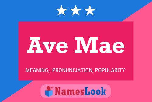 ملصق اسم Ave Mae