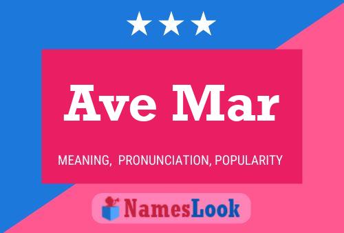 ملصق اسم Ave Mar