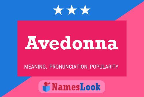 ملصق اسم Avedonna