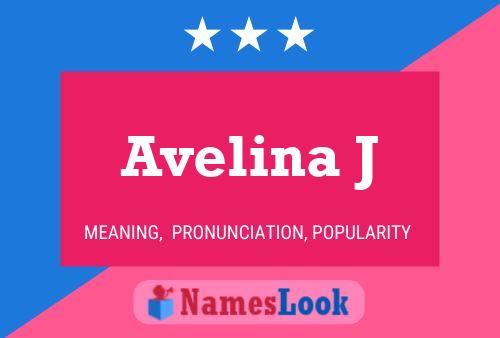 ملصق اسم Avelina J