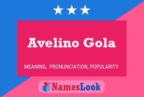 ملصق اسم Avelino Gola