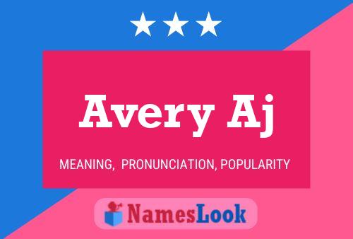 ملصق اسم Avery Aj