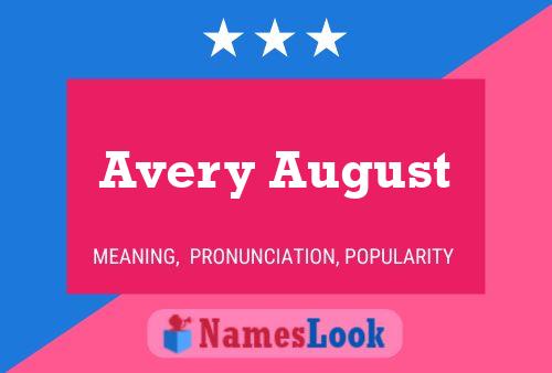 ملصق اسم Avery August