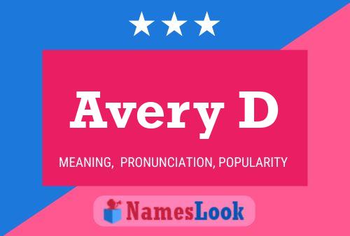 ملصق اسم Avery D