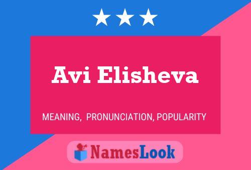 ملصق اسم Avi Elisheva