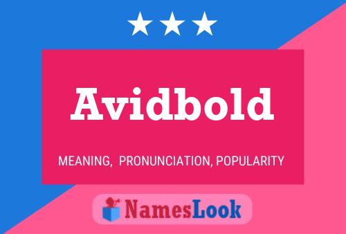 ملصق اسم Avidbold