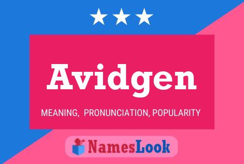 ملصق اسم Avidgen