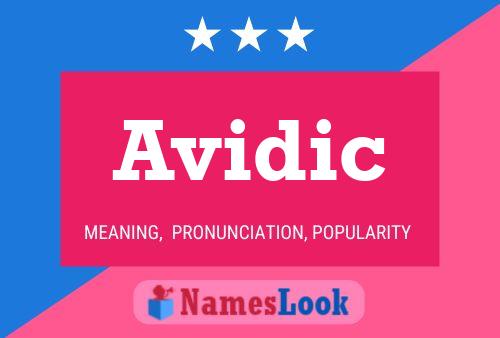 ملصق اسم Avidic