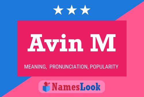 ملصق اسم Avin M