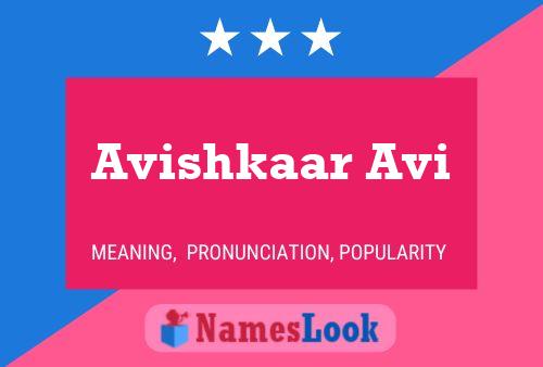 ملصق اسم Avishkaar Avi