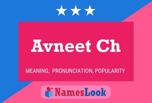 ملصق اسم Avneet Ch