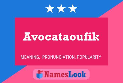 ملصق اسم Avocataoufik