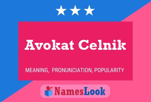 ملصق اسم Avokat Celnik