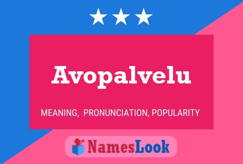 ملصق اسم Avopalvelu