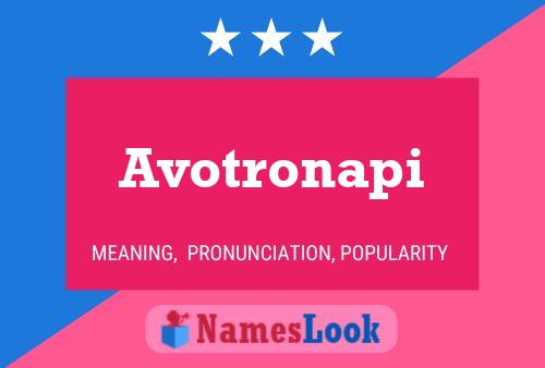 ملصق اسم Avotronapi