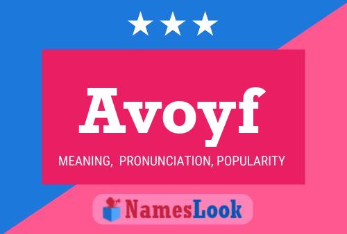 ملصق اسم Avoyf