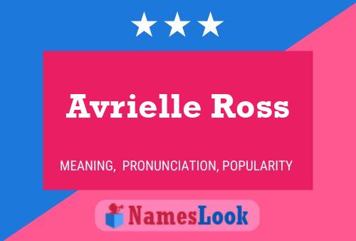 ملصق اسم Avrielle Ross