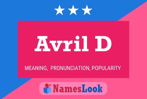 ملصق اسم Avril D