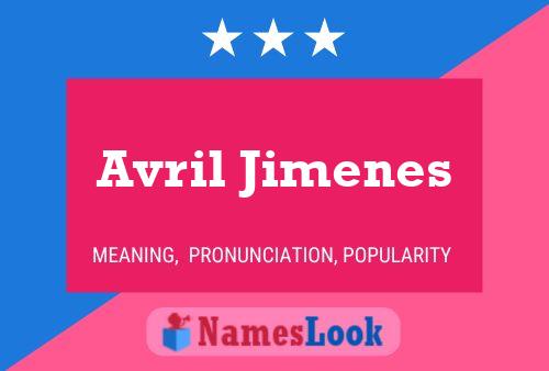 ملصق اسم Avril Jimenes