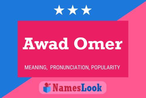 ملصق اسم Awad Omer