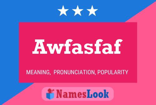 ملصق اسم Awfasfaf