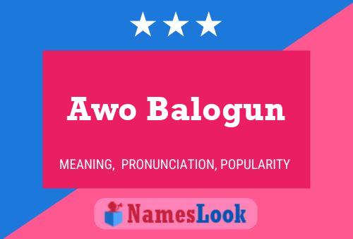 ملصق اسم Awo Balogun