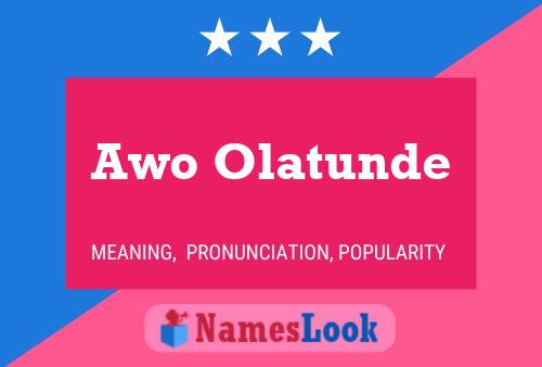 ملصق اسم Awo Olatunde