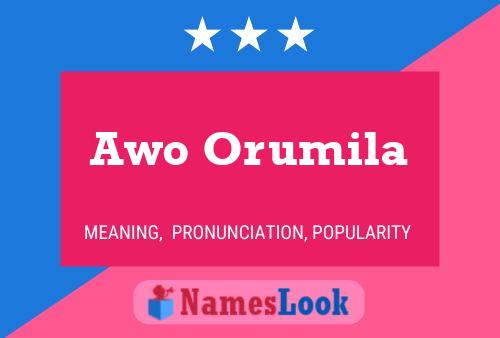 ملصق اسم Awo Orumila