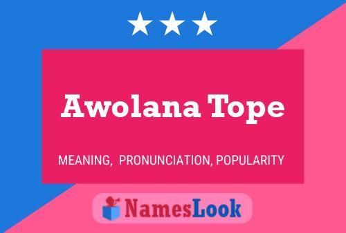 ملصق اسم Awolana Tope