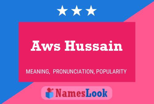 ملصق اسم Aws Hussain