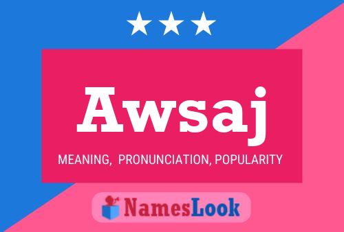 ملصق اسم Awsaj