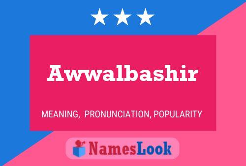 ملصق اسم Awwalbashir