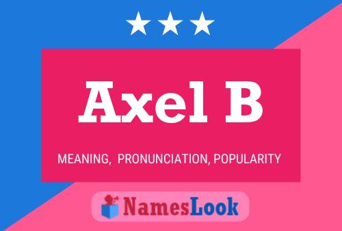 ملصق اسم Axel B