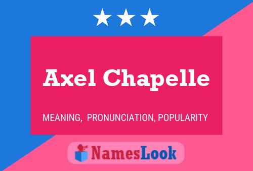 ملصق اسم Axel Chapelle