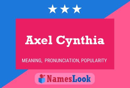 ملصق اسم Axel Cynthia