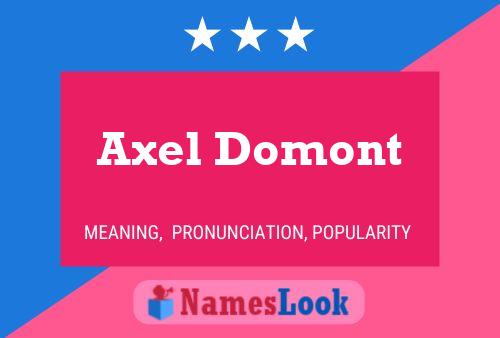 ملصق اسم Axel Domont