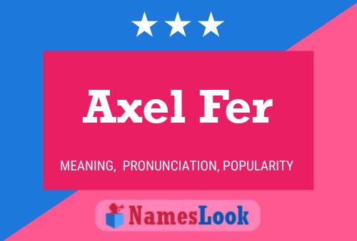 ملصق اسم Axel Fer