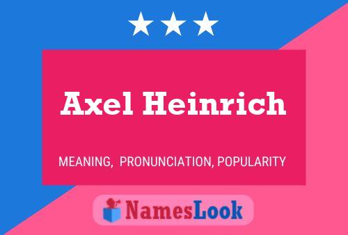 ملصق اسم Axel Heinrich