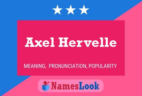 ملصق اسم Axel Hervelle