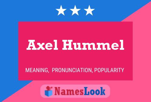 ملصق اسم Axel Hummel